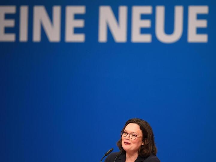 Parteichefin Andrea Nahles steht unter großem Druck, eine Trendwende herbeizuführen: Die SPD dümpelt bei 15 Prozent in Umfragen.