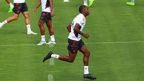 Neuzugang Mathys Tel im Bayern-Training.