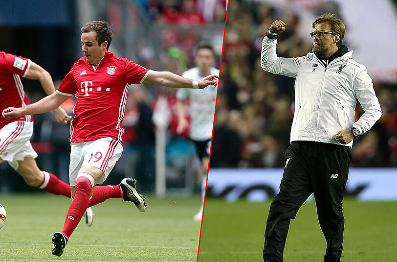 Einst in Dortmund ein erfolgreiches Duo: Mario Götze und Jürgen Klopp. 	Fotos: Rauchensteiner/Augenklick und dpa