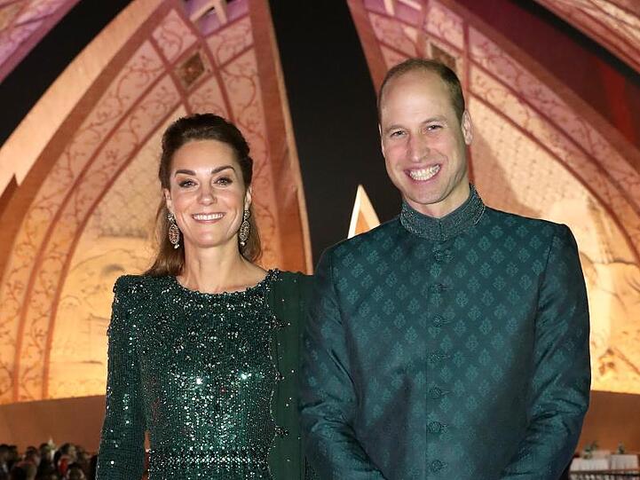 Prinz William und Herzogin Kate bei einem Empfang, der vom britischen Hochkommissar in Pakistan am National Monument ausgerichtet wurde.