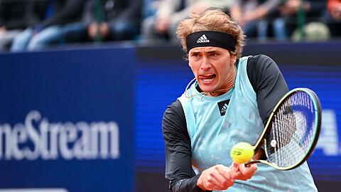 Alexander Zverev in Aktion.