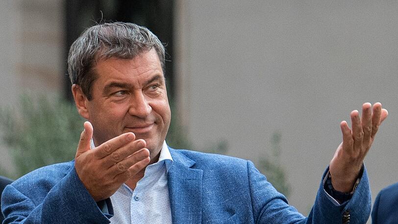 Wurde bei einem Wahlkampfauftritt in Aubing angespuckt: Bayerns Ministerpräsident Markus Söder.
