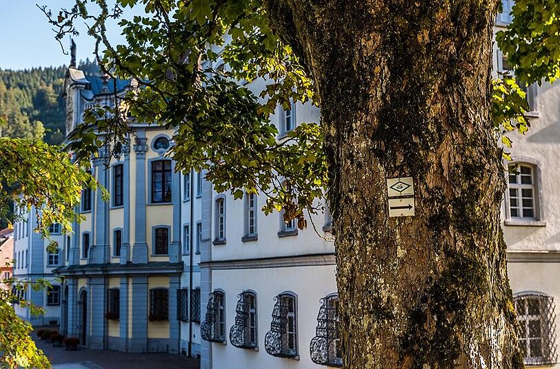 Viele Wegmarkierungszeichen erleichtern die Orientierung.