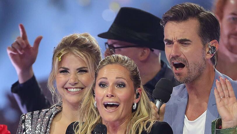Florian Silbereisen mit Ex-Freundin Helene Fischer und Beatrice Egli (l.).