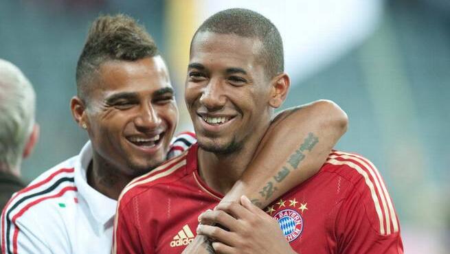 Beim Audi-Cup treffen sich die beiden Brüder wieder: Jérôme und Kevin-Prince Boateng. Beim Audi-Cup treffen sich die beiden Brüder wieder: Jérôme und Kevin-Prince Boateng.