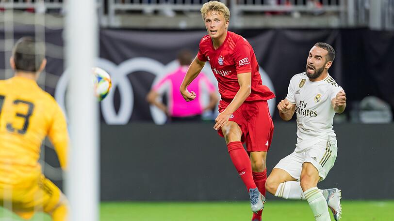 Jann-Fiete Arp beim Testspiel während des Tests gegen Real Madrid beim International Champions Cup.