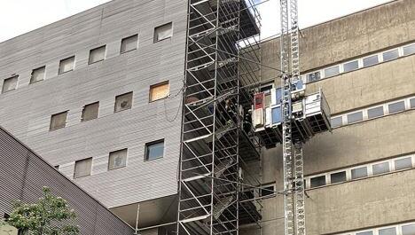 Brand auf Baustelle am Klinikum Großhadern