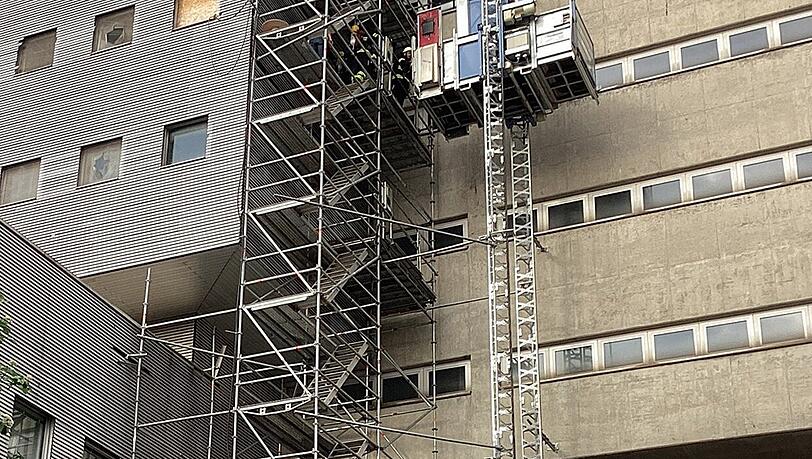 Am Dienstagabend ist es zu einem Brand auf einer Baustelle am Klinikum Großhadern gekommen.