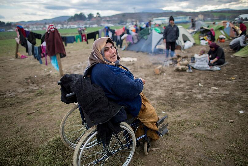 Erschütternd: Szenerie in Idomeni, wo Tausende Flüchtlinge festsitzen.
