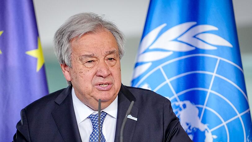 Guterres bei einem Besuch in Berlin Guterres bei einem Besuch in Berlin