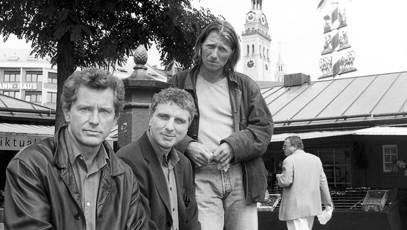 Miroslav Nemec (Ivo Batic), Udo Wachtveitl (Franz Leitmayr) und Michael Fitz (Carlo Menzinger) im &bdquo;Tatort: Viktualienmarkt&ldquo;.