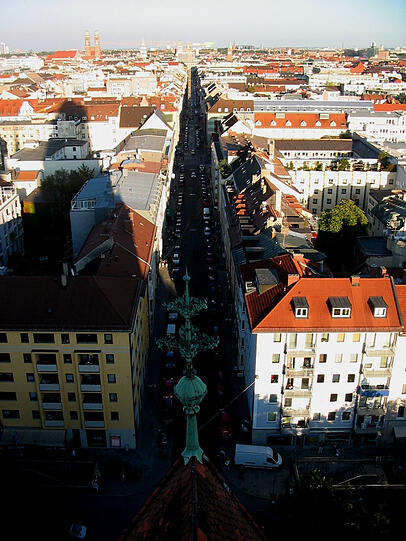Das Schwanthalerviertel von der Paulskirche aus. Das Schwanthalerviertel von der Paulskirche aus.