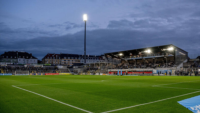 Das Gr&uuml;nwalder Stadion: Hier wurde der Sport-Kommentator beleidigt.