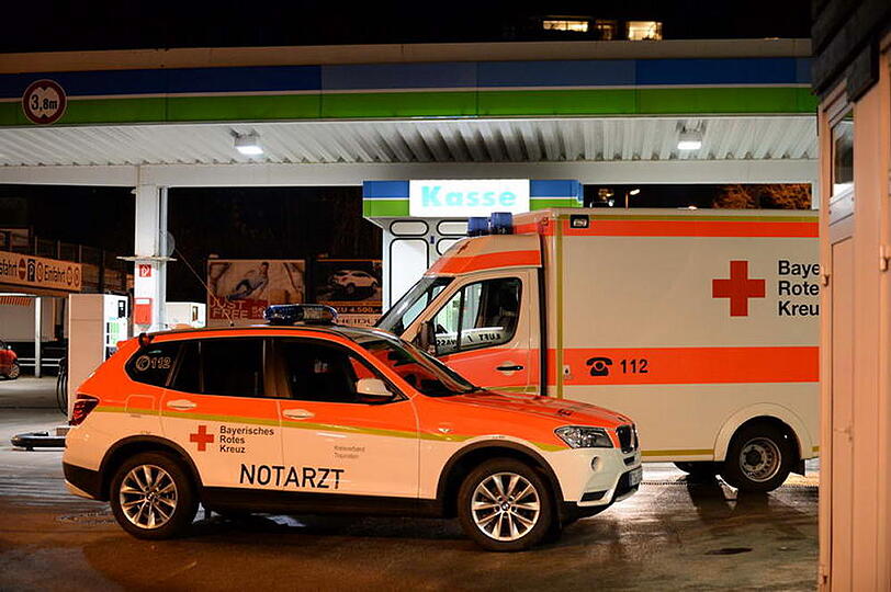 Versuchter Raubüberfall in Traunstein. Die Bilder vom Tatort.