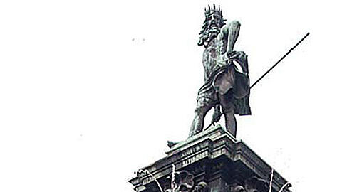 Seit 1961 sprudelt der Neptunbrunnen im Stadtpark.