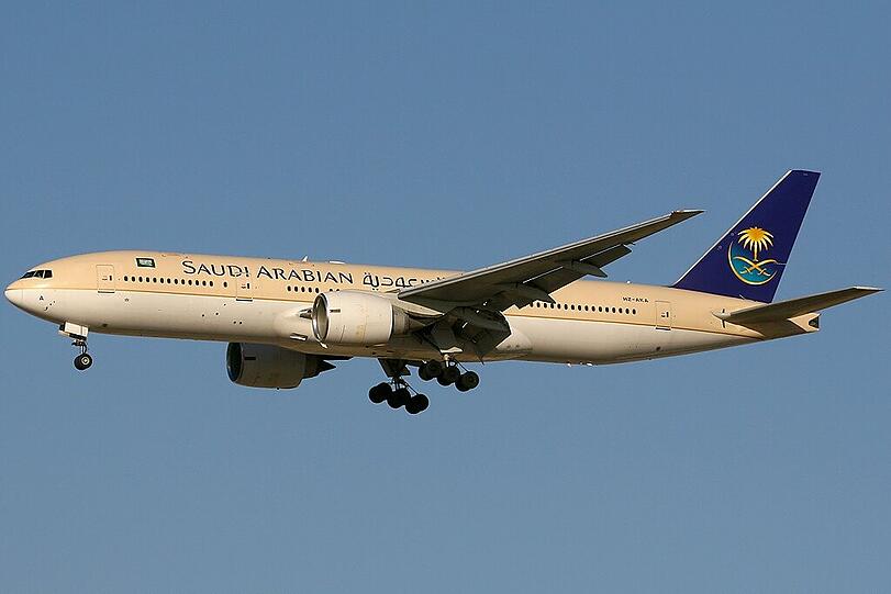 Platz 6: Saudi Arabian Airlines. 154 Flugzeuge in der Flotte. Pünktlichkeitsquote: 89,4 Prozent.