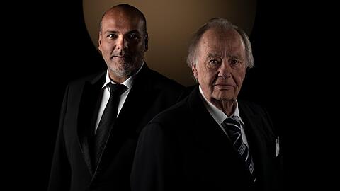 Jay Alexander (li.) und René Kollo veröffentlichen das gemeinsame Album "Romantische Abendlieder".
