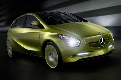 Cooler Schwung: Die Mercedes-Studie liegt schon sehr nah dran an der künftigen B-Klasse.