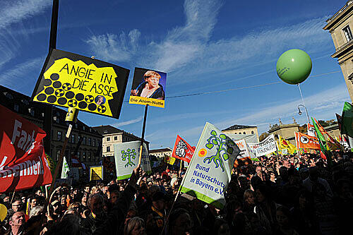 50 000 Teilnehmer zählten die Veranstalter bei der Atomdemo in München