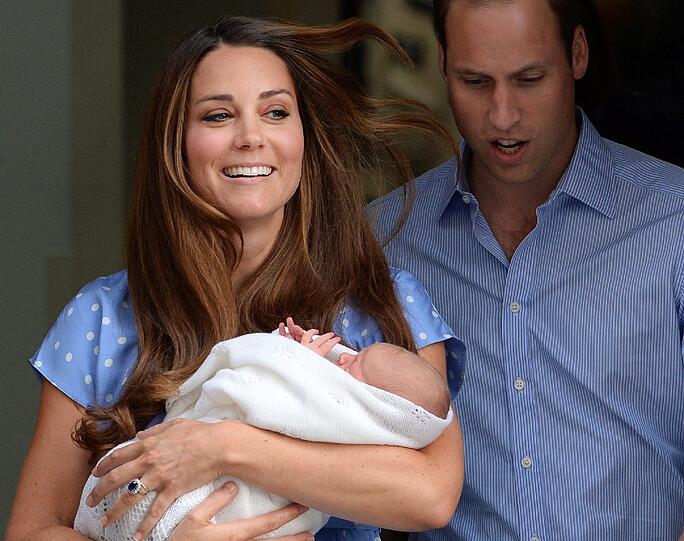 Weitere Bilder von Herzogin Kate, Prinz William und ihren ersten Sohn, dem kleinen Prinz George.