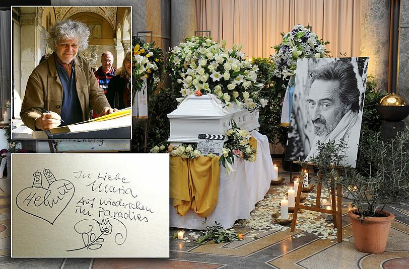 Die Münchner verabschieden sich von Kult-Regisseur Helmut Dietl. In der Aussegnungshalle des Nordfriedhofs können sie sich in ein Kondolenzbuch eintragen. Die Bilder.