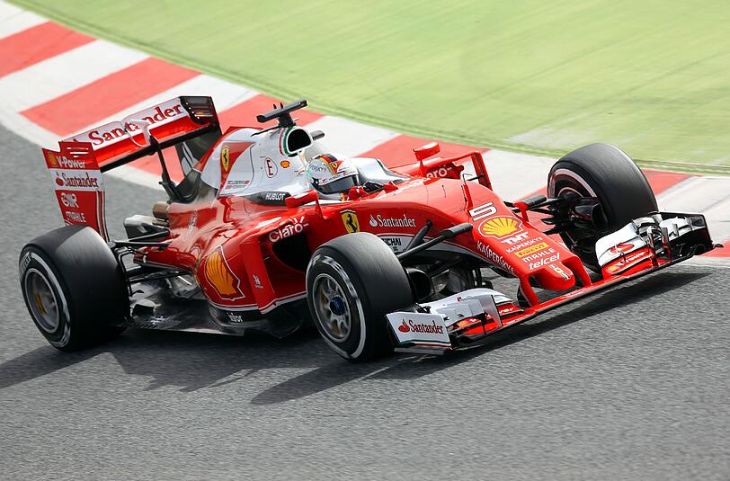 Ferrari-Pilot Sebastian Vettel im neuen SF16-H.