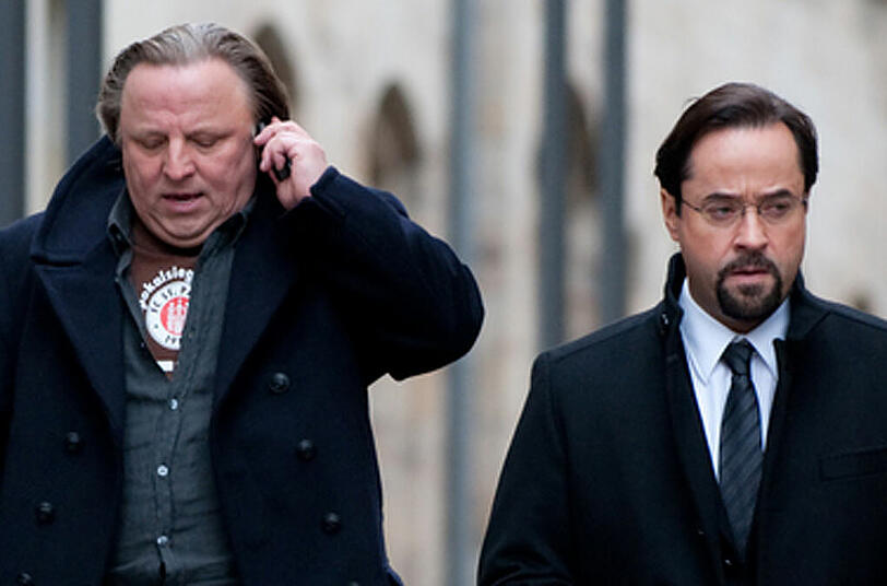 Kongeniale Partner mit Quoten-Garantie: Die Hauptdarsteller des "Tatort" Münster Axel Prahl (l) als Kommissar Thiel und Jan Josef Liefers als Professor Boerne.