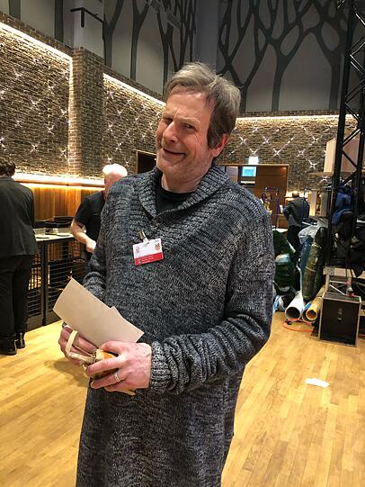 Thomas Limpinsel spielt beim Singspiel Robert Habeck.