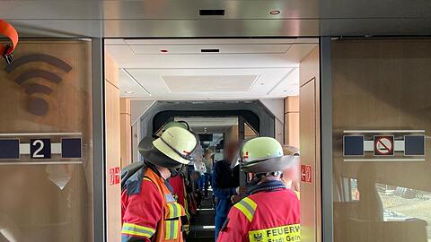 Der Zug steht, die Passagiere m&uuml;ssen ihn verlassen.