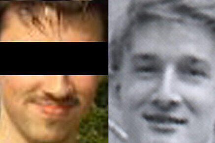 Amokläufer Georg R. (li.) und Johannes K., der Schlimmeres verhinderte.