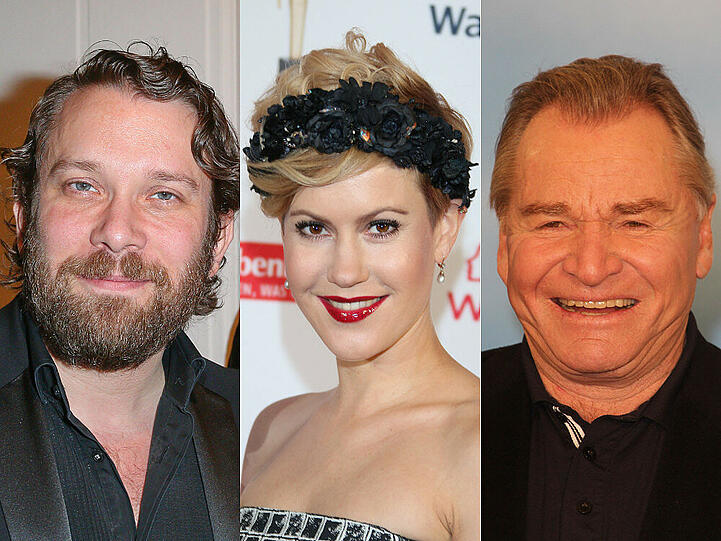 Ziehen Bilanz für das Jahr 2014: Christian Ulmen, Wolke Hegenbarth und Fritz Wepper