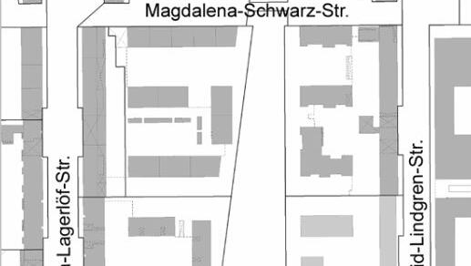 Hier verläuft die Ingeborg-Bachmann-Straße.