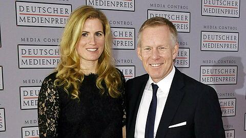 Britta Becker und Johannes B. Kerner bei einer Veranstaltung 2016