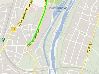 Derzeit endet der Isartal-Radweg (grüne Linie) noch recht abrupt. Das wollen auch die Pullacher Nachbarn möglichst bald ändern.