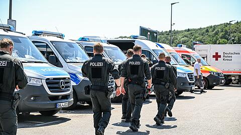 Die Polizei ist im Einsatz.