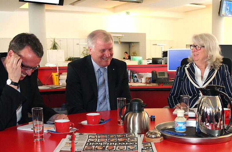 Horst Seehofer im Gespräch mit den AZ-Redakteuren