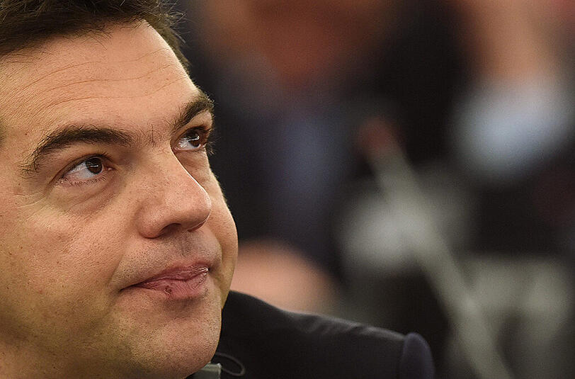 Alexis Tsipras im Europaparlament.