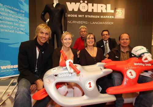 Die Wintersport-Stars im Einsatz für die Krebs-Kinder