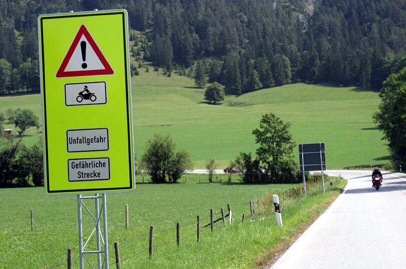 Gefährliche Motorradstrecke: das Sudelfeld.