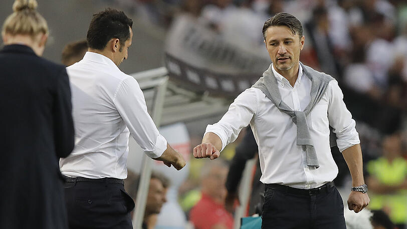 Beste Freunde beim FC Bayern: Sportdirektor Hasan Salihamidzic und Trainer Niko Kovac (re.).
