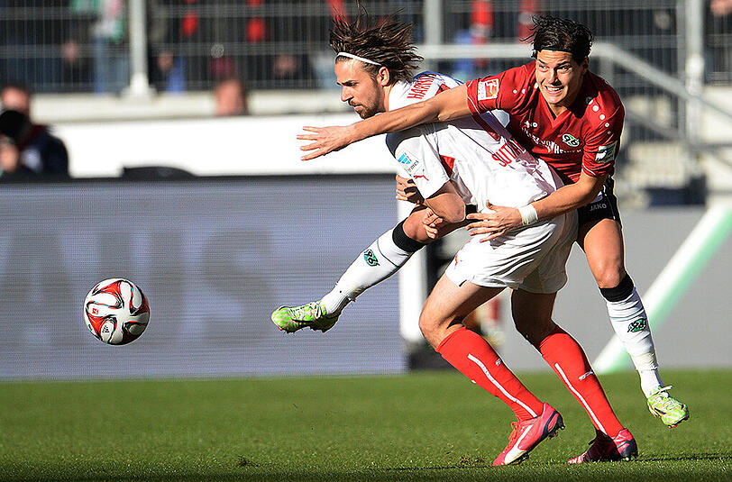 Da war's noch Bundesliga: Hannover 96 und der VfB Stuttgart sind die Top-Aufstiegsfavoriten am Freitag beginnende Zweitliga-Saison.