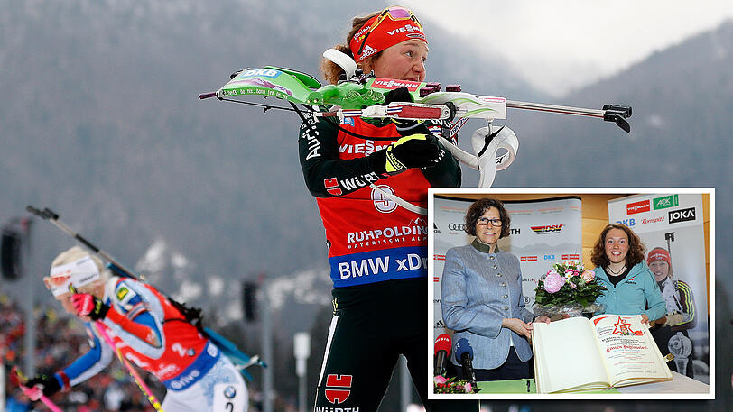 Steht bereits viermal im Goldenen Buch von Garmisch-Partenkirchen: Top-Biathletin Laura Dahlmeier.