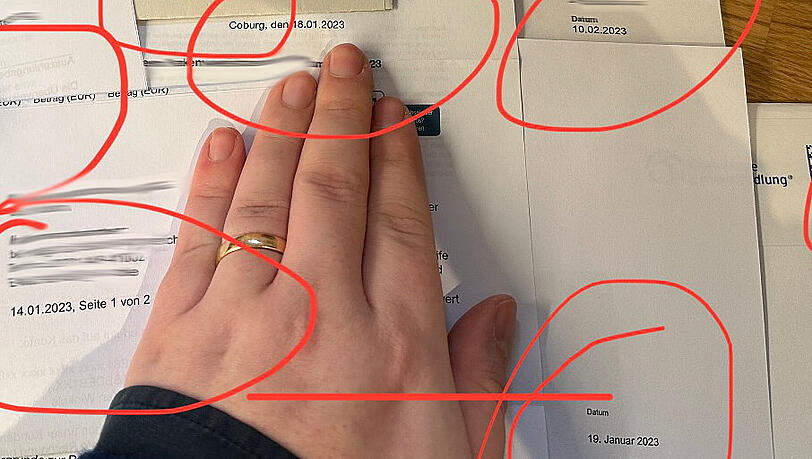 Winkels hat die verspäteten Daten eingekreist, die meisten wurden Mitte Januar losgeschickt. Winkels hat die verspäteten Daten eingekreist, die meisten wurden Mitte Januar losgeschickt.