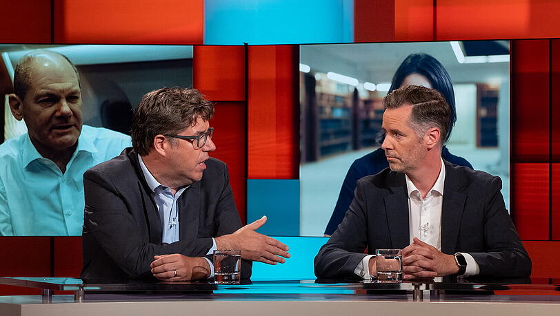 FDP-Politiker Christian Dürr und Michael Kellner von den Grünen, gestanden im ARD-Talk auch Fehler der Ampelregierung ein.