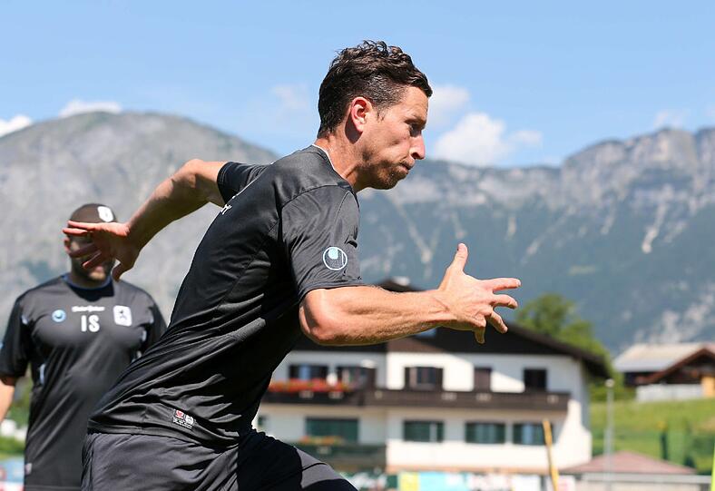 Die Löwen im Trainingslager: Am Dienstag stand eine Life-Kinetik-Trainingseinheit auf dem Programm.