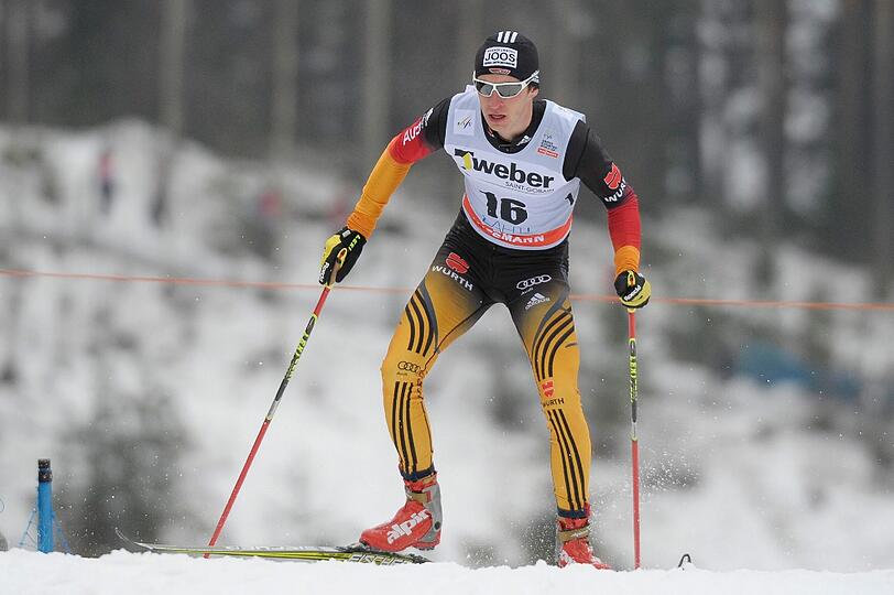 Florian Notz feiert ein gelungenes Weltcup-Debüt beim Langlauf in Lahti.