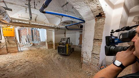 Die Keller des Landtags erinnern derzeit mehr an eine Großbaustelle als an ein Parlamentsgebäude.