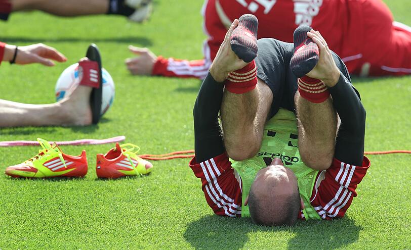 Impressionen aus dem Trainingslager der Bayern in Doha.