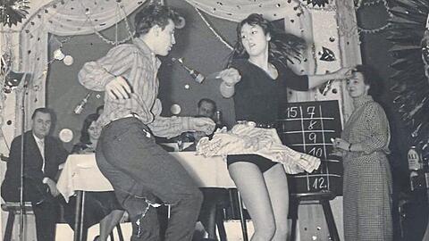 1958: Mit 19 Jahren tritt Ostertag bei der Münchner Rock&rsquo;n&rsquo;Roll-Meisterschaft im Mathäser an, mit seiner Partnerin Inge &ndash; und gewinnt.