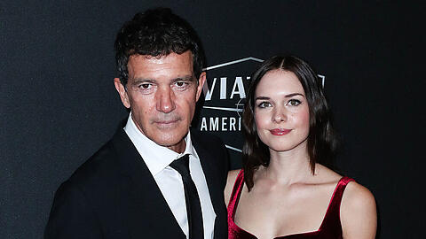 Schauspieler Antonio Banderas mit Tochter Stella Banderas bei den Hollywood Film Awards